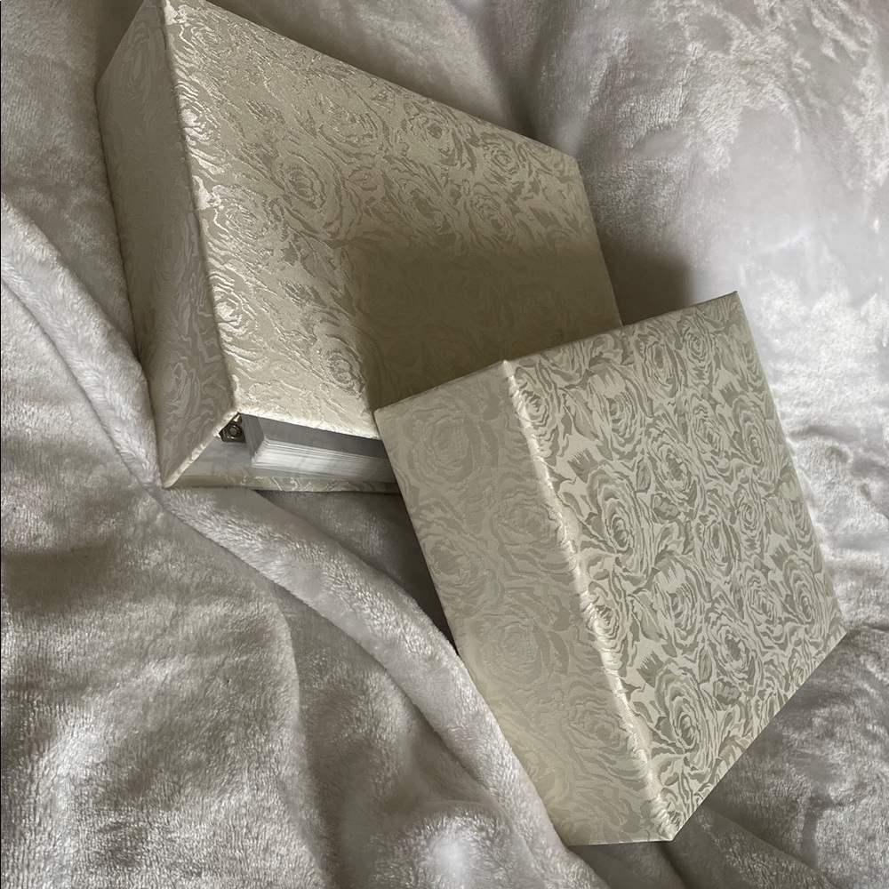 Floral Embossed Wedding Albums Set -2